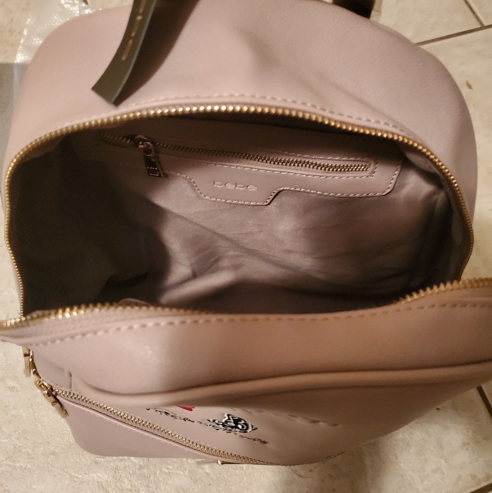 🚫SOLD🚫bebe Floral Embroidered Large Backpack NWT - Picture 8 of 8